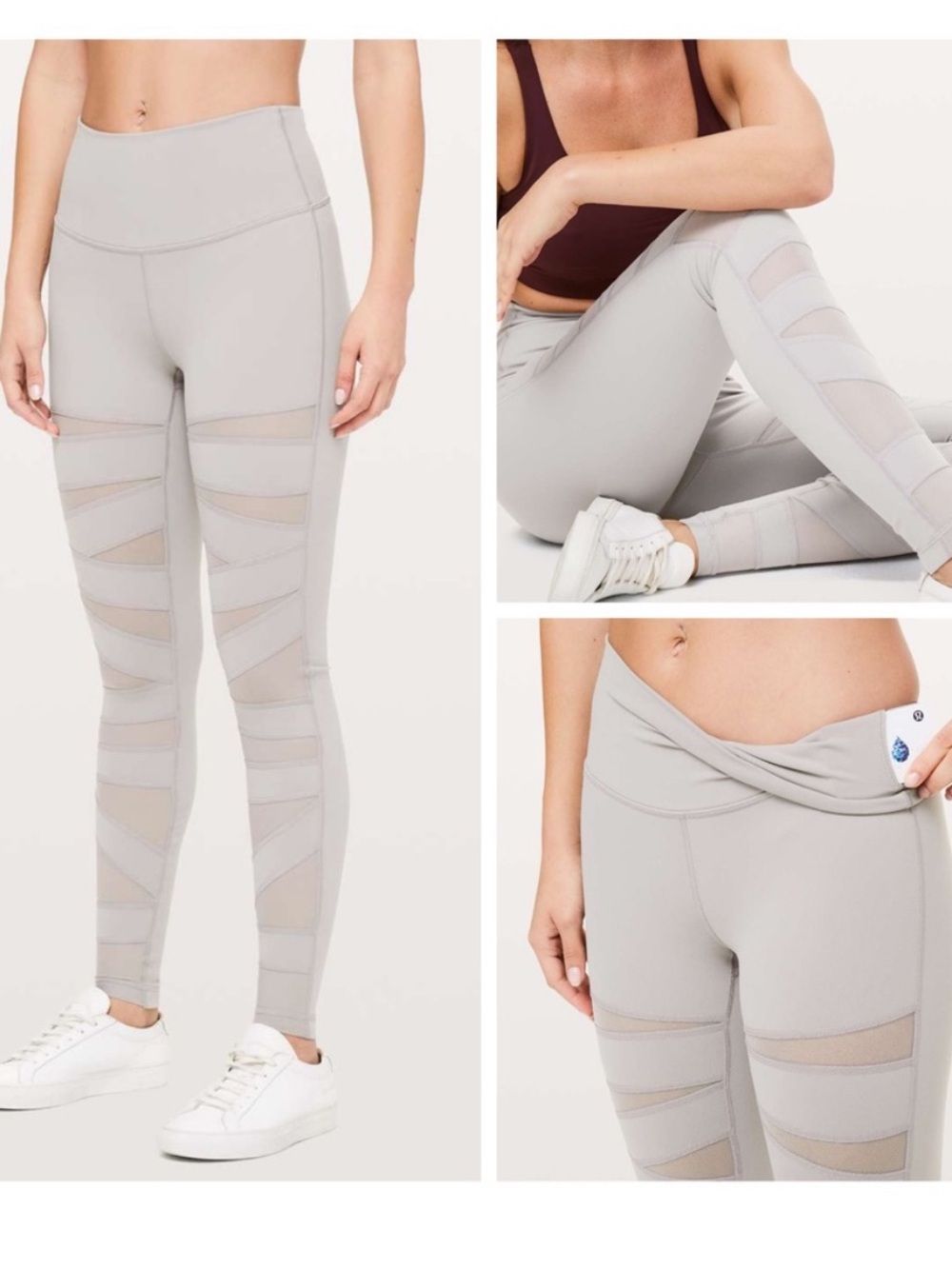 Lululemon mesh “wrap” leggings